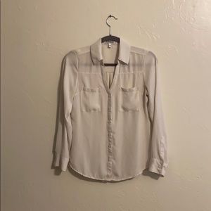 White button down